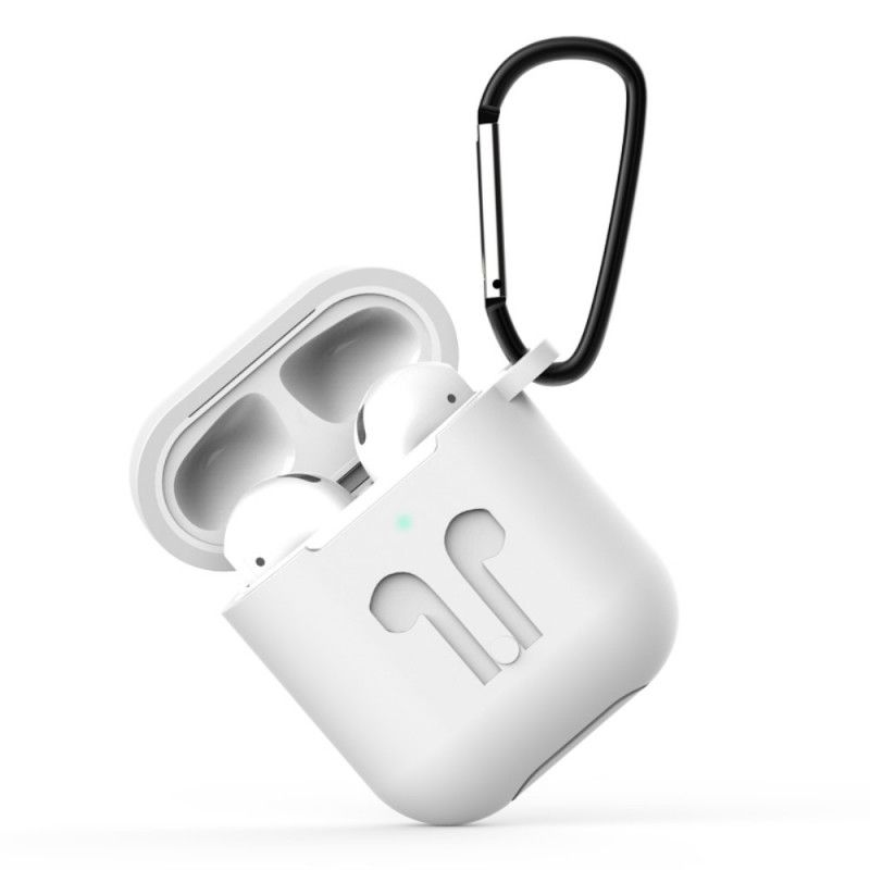 Futerały AirPods Biały Czarny Etui na Telefon Konstrukcja Słuchawek Z Karabińczykiem