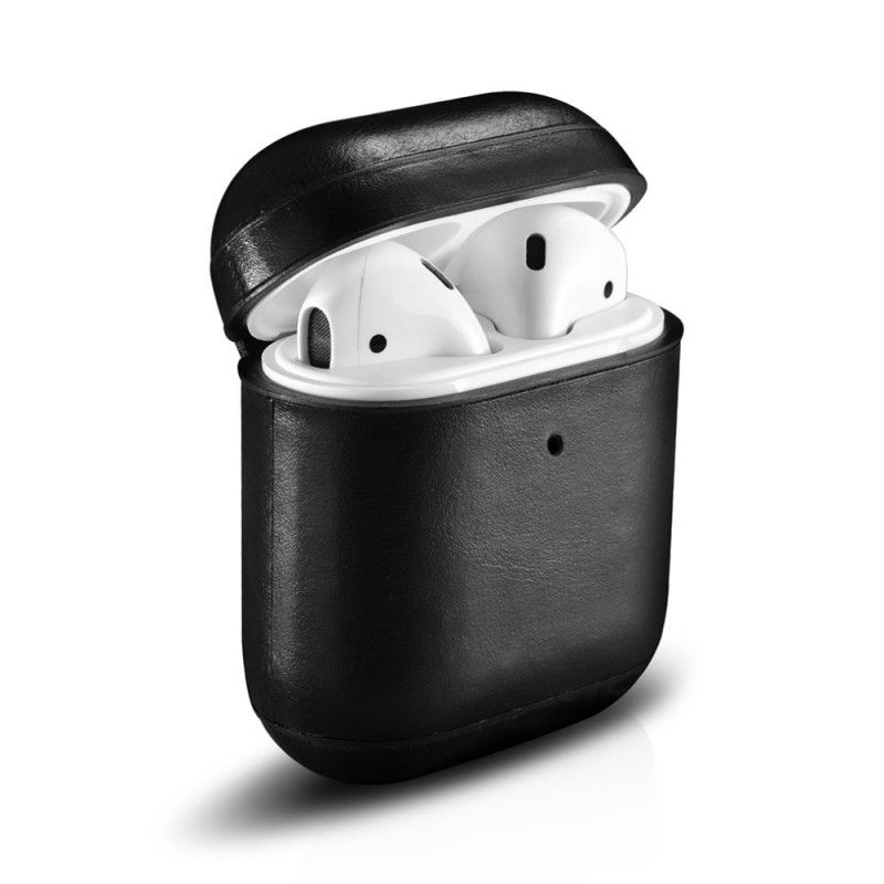 Futerały AirPods Brązowy Czarny Prawdziwa Skóra Licowa