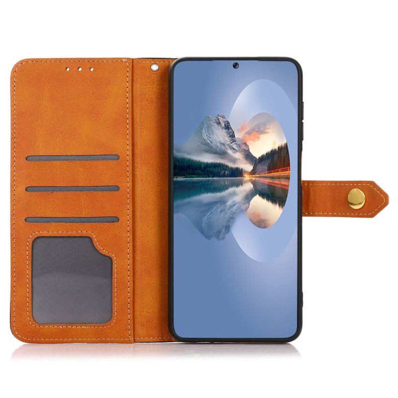 Etui Folio Do Sony Xperia 10 Vi Metalowa Klamra Khazneh