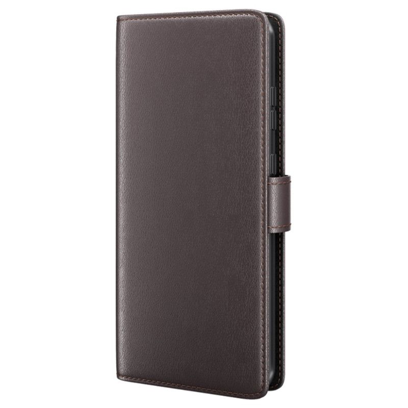 Etui Folio Do Sony Xperia 10 Vi Prawdziwa Skóra