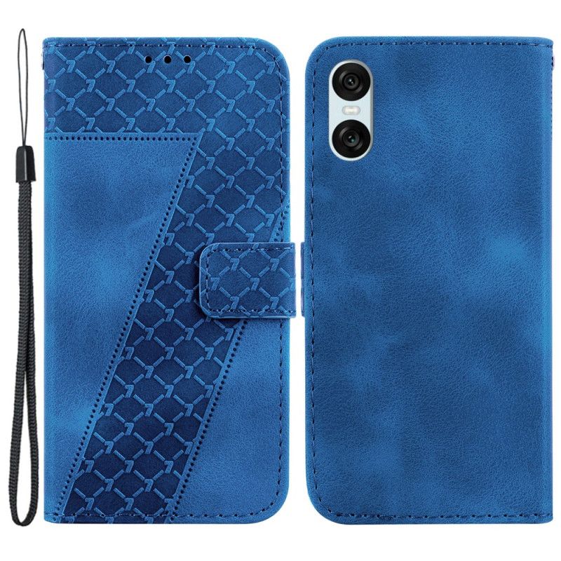 Etui Folio Do Sony Xperia 10 Vi Wzór 7 Z Paskiem