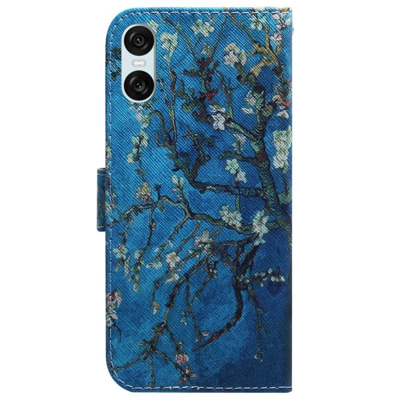 Etui Folio Sony Xperia 10 Vi Kwiaty Moreli Etui Ochronne