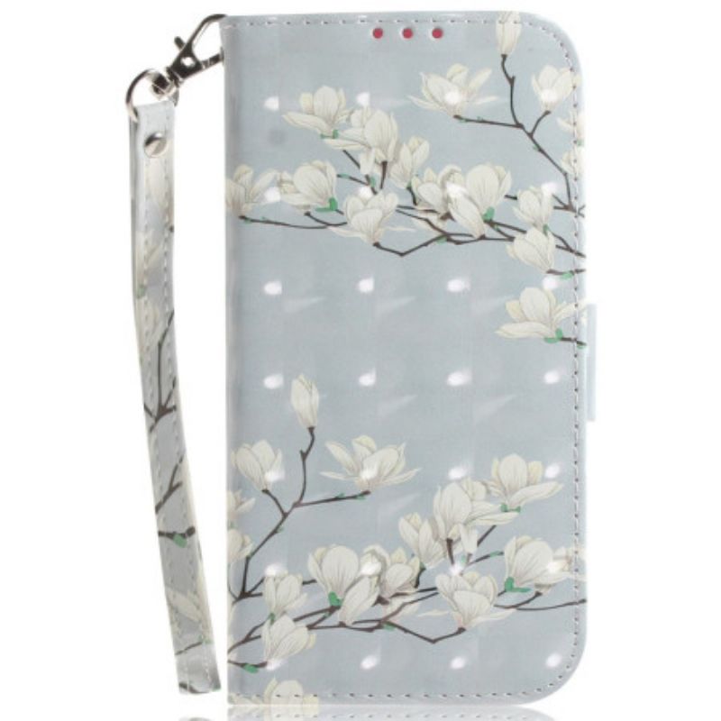 Etui Folio Sony Xperia 10 Vi Magnolie Z Paskiem