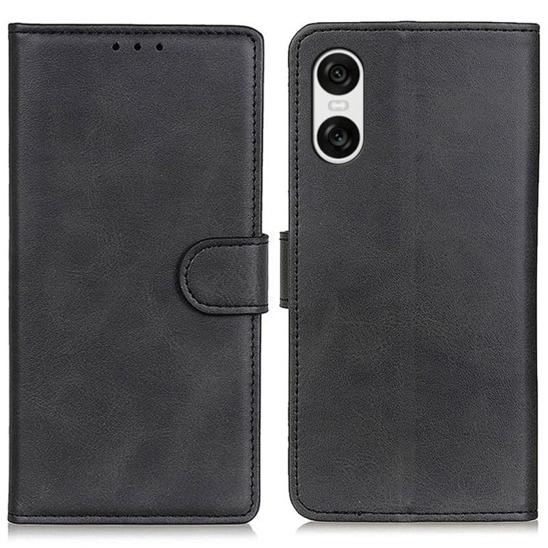 Etui Folio Sony Xperia 10 Vi Matowa Sztuczna Skóra Etui Ochronne