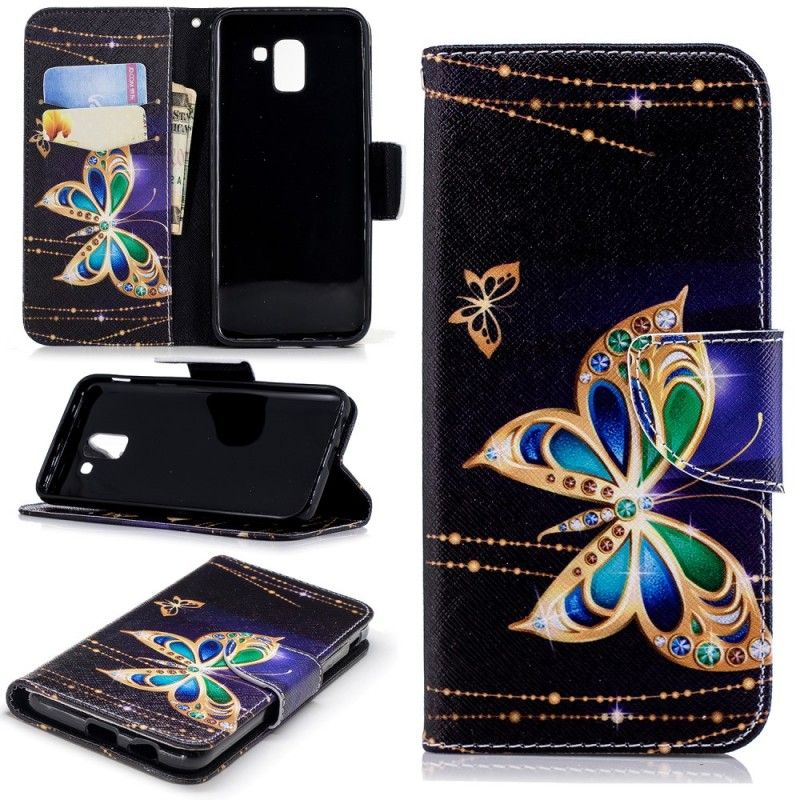 Etui Folio Samsung Galaxy J6 Magiczny Motyl Etui Ochronne