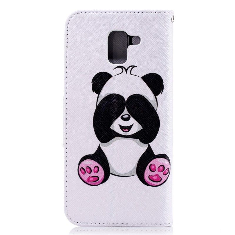 Etui Folio Samsung Galaxy J6 Zabawna Panda