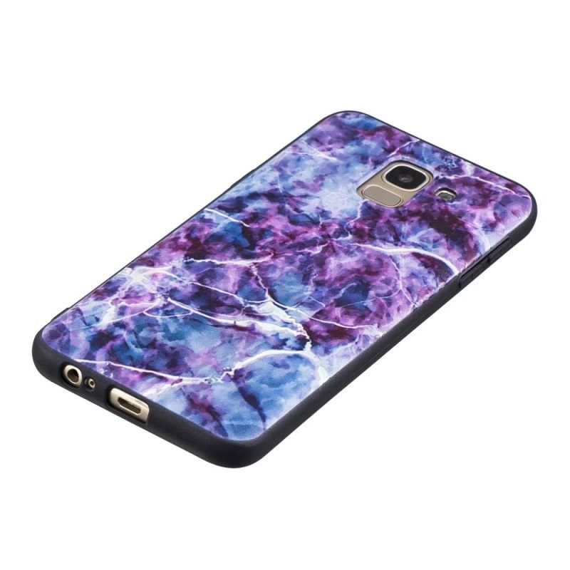 Etui Samsung Galaxy J6 Fioletowy Marmur