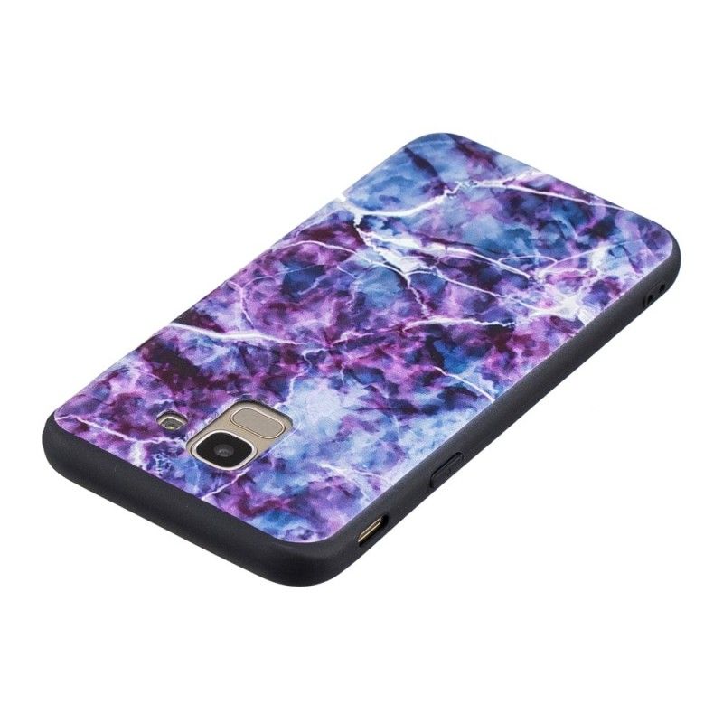 Etui Samsung Galaxy J6 Fioletowy Marmur