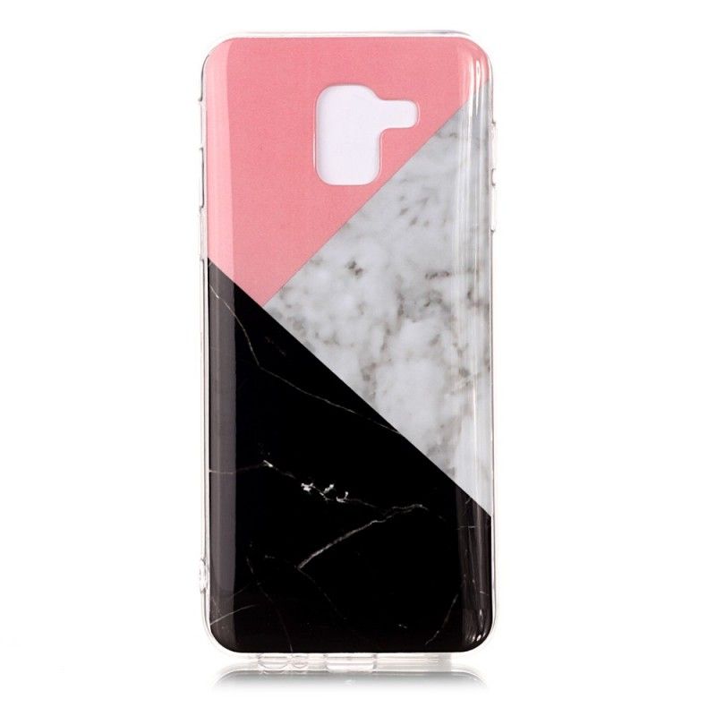 Etui Samsung Galaxy J6 Geometryczny Efekt Marmuru Etui Ochronne