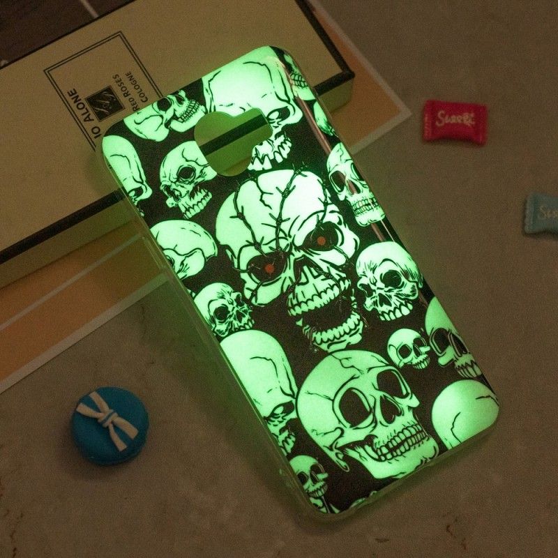 Etui Samsung Galaxy J6 Uwaga Fluorescencyjne Czaszki