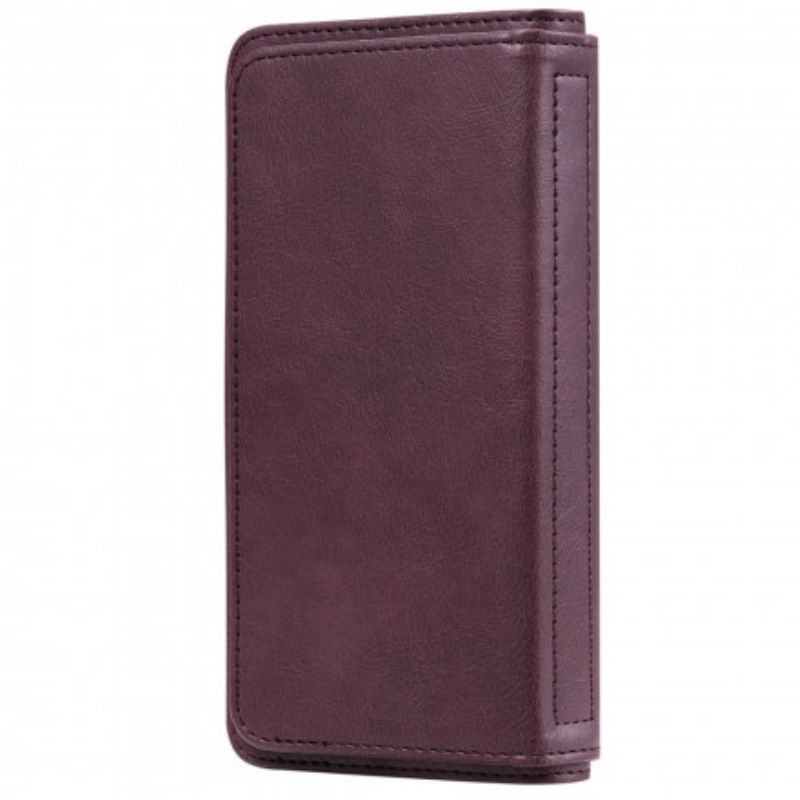 Etui Folio Do Oppo A15 Wielofunkcyjny 10 Pakiet Kart