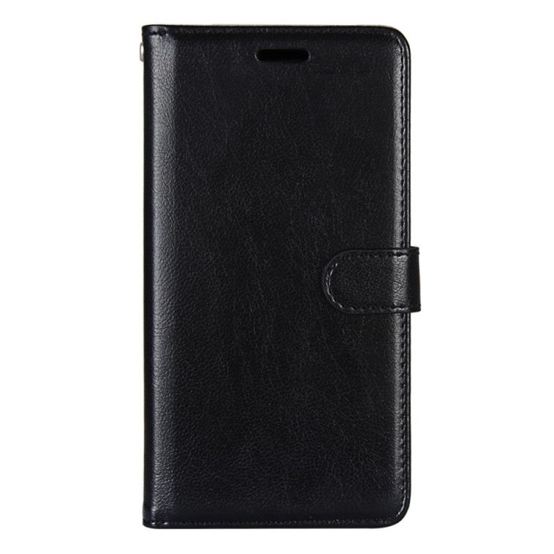 Etui Folio Xiaomi Mi 10T Lite 5G / Redmi Note 9 Pro 5G Biały Czarny Błyszcząca Sztuczna Skóra