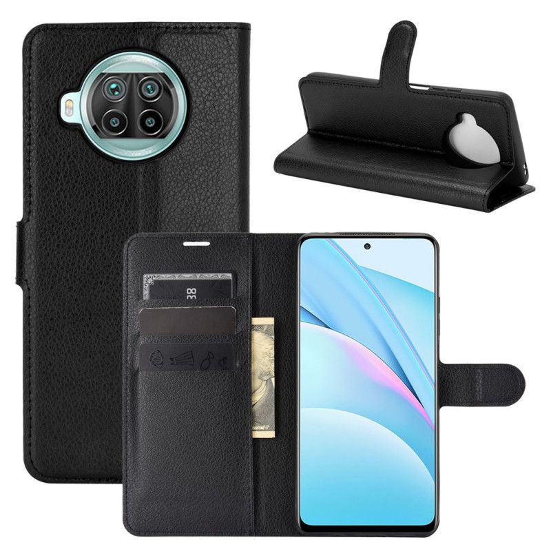 Etui Folio Xiaomi Mi 10T Lite 5G / Redmi Note 9 Pro 5G Biały Czarny Klasyczny