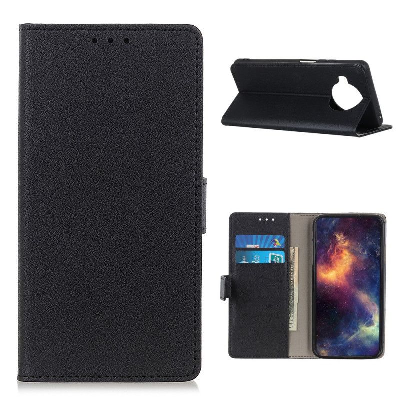 Etui Folio Xiaomi Mi 10T Lite 5G / Redmi Note 9 Pro 5G Biały Czarny Pojedynczy Połysk Etui Ochronne