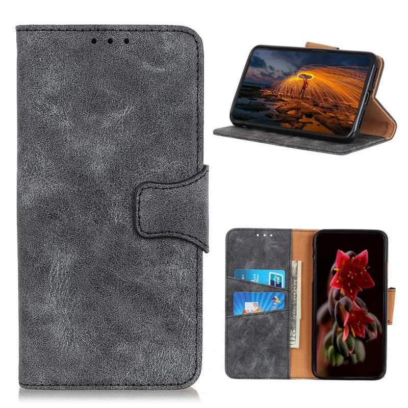 Etui Folio Xiaomi Mi 10T Lite 5G / Redmi Note 9 Pro 5G Brązowy Szary Klapka Magnetyczna Etui Ochronne