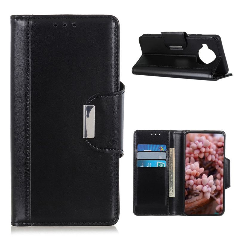 Etui Folio Xiaomi Mi 10T Lite 5G / Redmi Note 9 Pro 5G Czerwony Czarny Srebrne Zapięcie