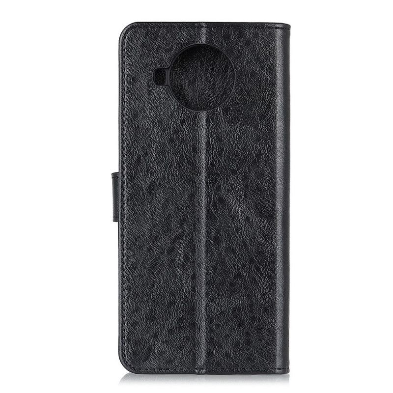 Etui Folio Xiaomi Mi 10T Lite 5G / Redmi Note 9 Pro 5G Czerwony Czarny Sztuczna Skóra Teksturowana Etui Ochronne