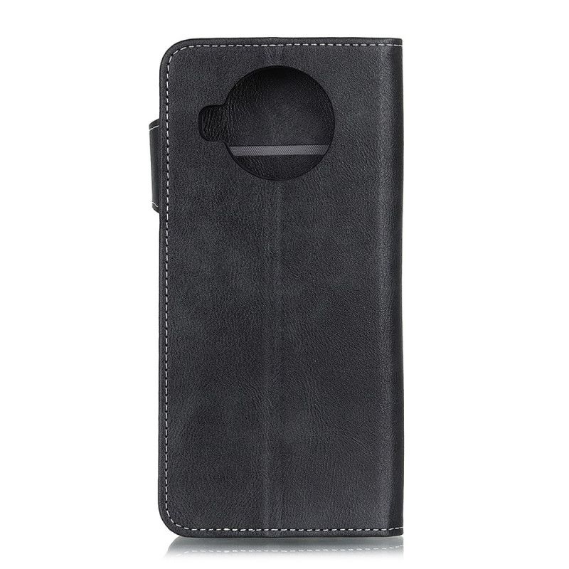 Etui Folio Xiaomi Mi 10T Lite 5G / Redmi Note 9 Pro 5G Czerwony Czarny Szycie Artystyczne Etui Ochronne