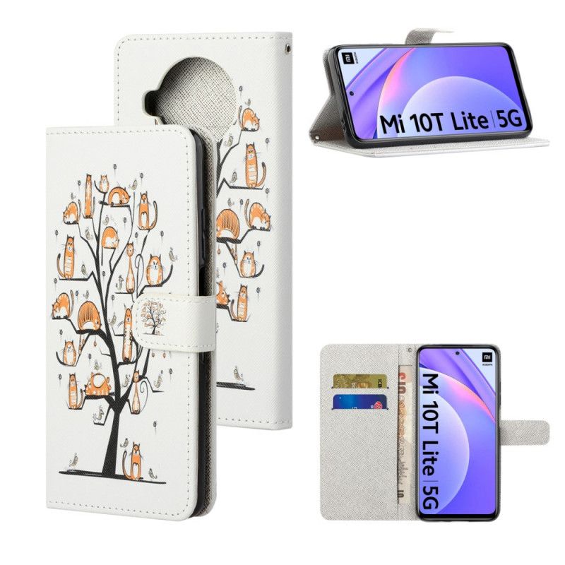 Etui Folio Xiaomi Mi 10T Lite 5G / Redmi Note 9 Pro 5G Funky Stringi Kotki