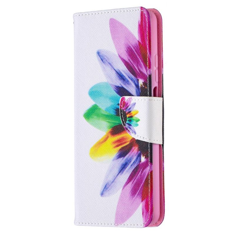 Etui Folio Xiaomi Mi 10T Lite 5G / Redmi Note 9 Pro 5G Kwiat Akwareli Etui Ochronne