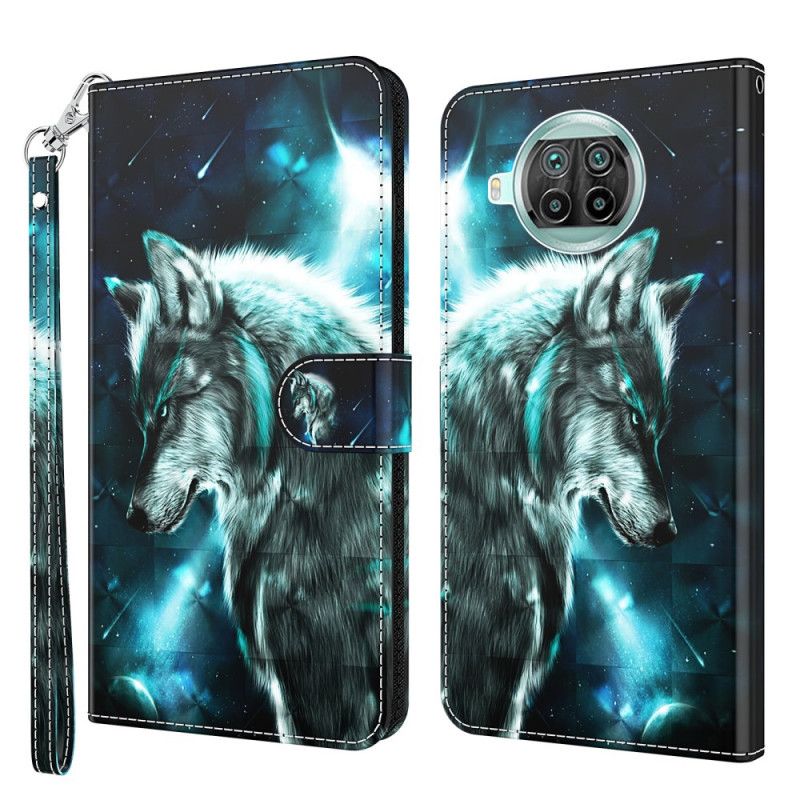 Etui Folio Xiaomi Mi 10T Lite 5G / Redmi Note 9 Pro 5G Majestatyczny Wilk