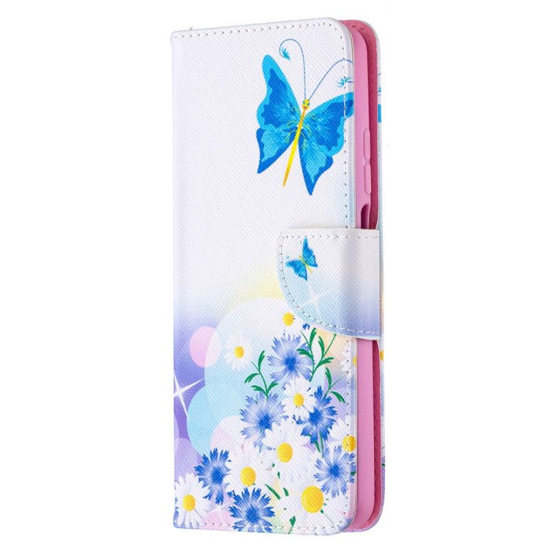 Etui Folio Xiaomi Mi 10T Lite 5G / Redmi Note 9 Pro 5G Motyle Snów Etui Ochronne