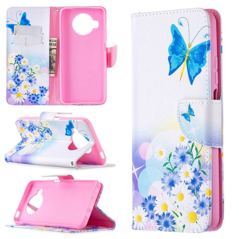 Etui Folio Xiaomi Mi 10T Lite 5G / Redmi Note 9 Pro 5G Motyle Snów Etui Ochronne