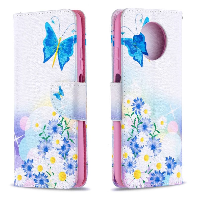 Etui Folio Xiaomi Mi 10T Lite 5G / Redmi Note 9 Pro 5G Motyle Snów Etui Ochronne