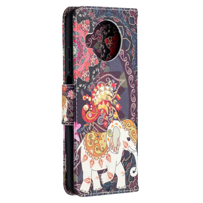 Etui Folio Xiaomi Mi 10T Lite 5G / Redmi Note 9 Pro 5G Słonie Indyjskie Etui Ochronne