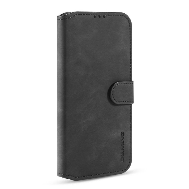 Etui Folio Xiaomi Mi 10T Lite 5G / Redmi Note 9 Pro 5G Szary Czarny Retro Dg.Ming Etui Ochronne