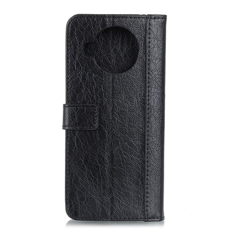 Etui Folio Xiaomi Mi 10T Lite 5G / Redmi Note 9 Pro 5G Szary Czarny Styl Nosorożca