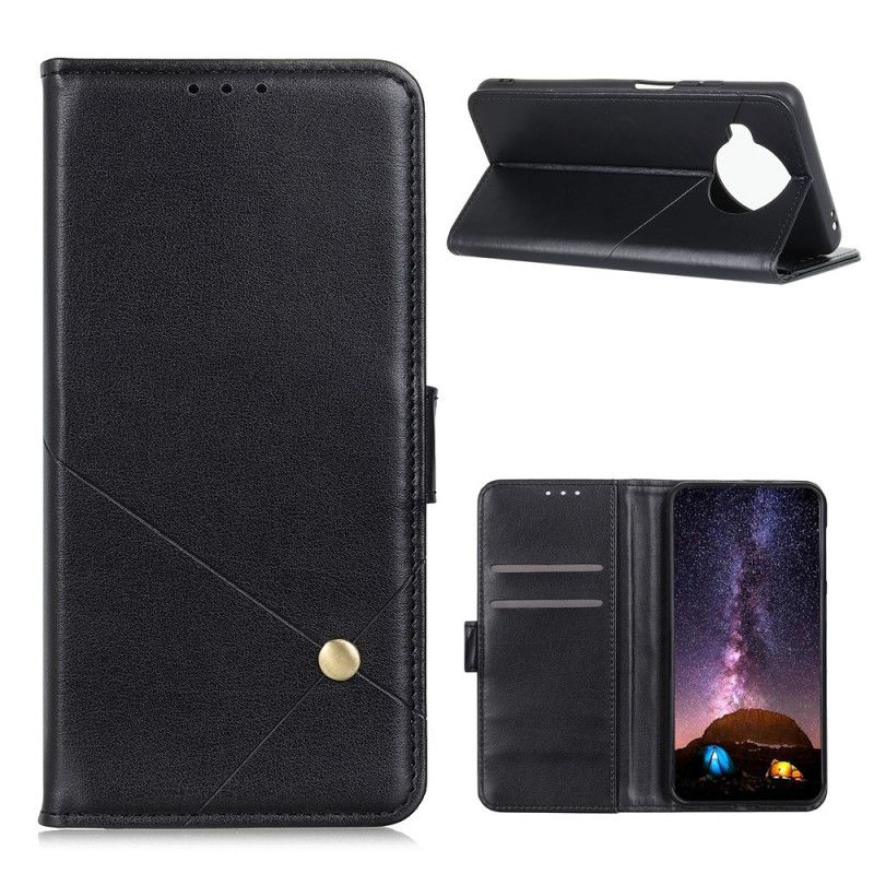 Etui Folio Xiaomi Mi 10T Lite 5G / Redmi Note 9 Pro 5G Zielony Czarny Nit X Wzór Etui Ochronne