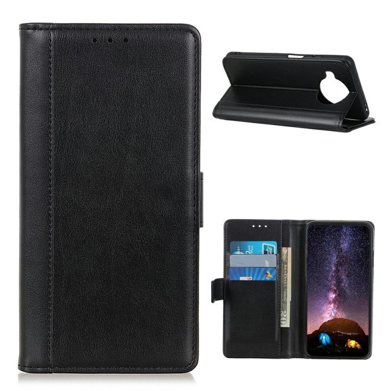 Etui Folio Xiaomi Mi 10T Lite 5G / Redmi Note 9 Pro 5G Zielony Czarny Styl Skórzany Etui Ochronne