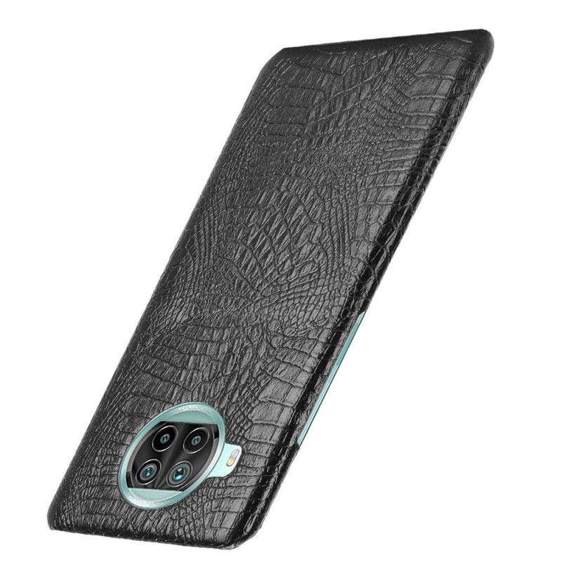 Etui Xiaomi Mi 10T Lite 5G / Redmi Note 9 Pro 5G Biały Czarny Styl Krokodyla Etui Ochronne