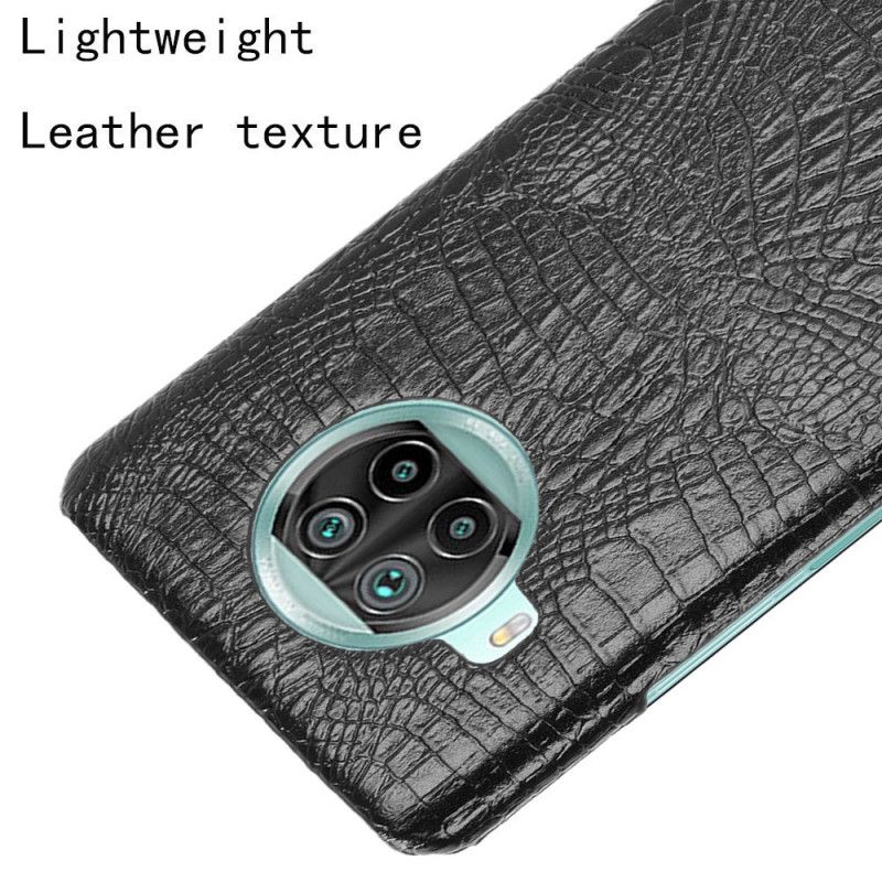 Etui Xiaomi Mi 10T Lite 5G / Redmi Note 9 Pro 5G Biały Czarny Styl Krokodyla Etui Ochronne