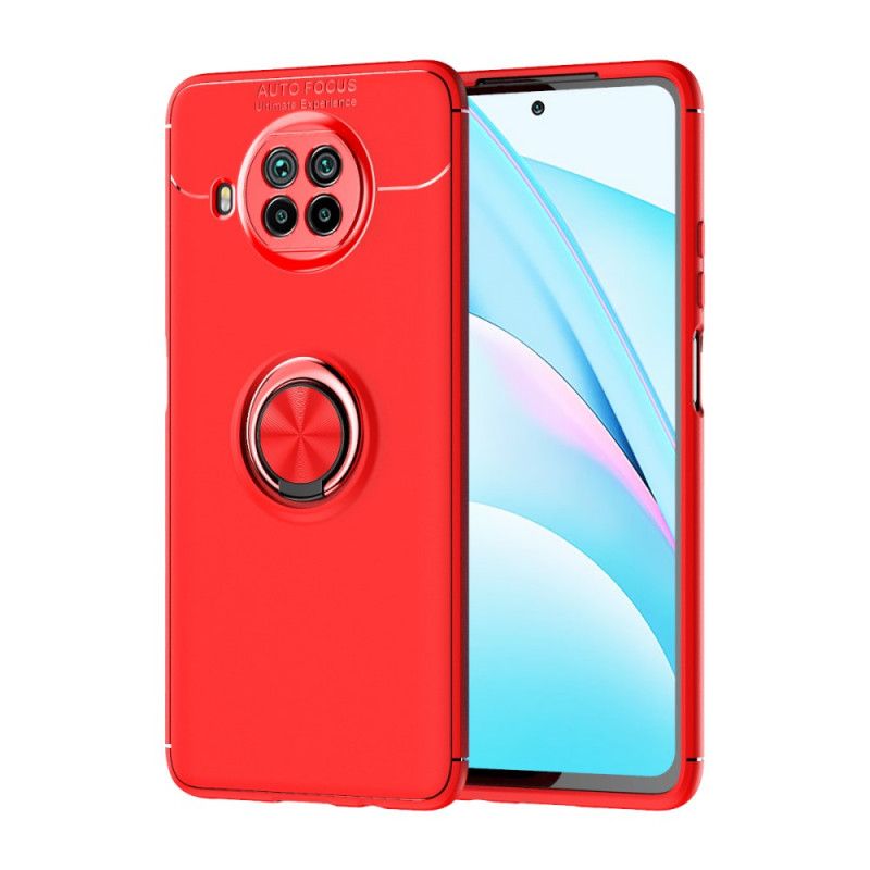 Etui Xiaomi Mi 10T Lite 5G / Redmi Note 9 Pro 5G Czerwony Czarny Pierścień Obrotowy