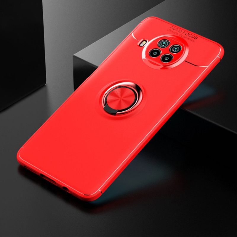 Etui Xiaomi Mi 10T Lite 5G / Redmi Note 9 Pro 5G Czerwony Czarny Pierścień Obrotowy