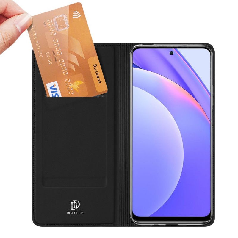 Flip Kotelot Xiaomi Mi 10T Lite 5G / Redmi Note 9 Pro 5G Granatowy Czarny Dux Ducis Etui Ochronne