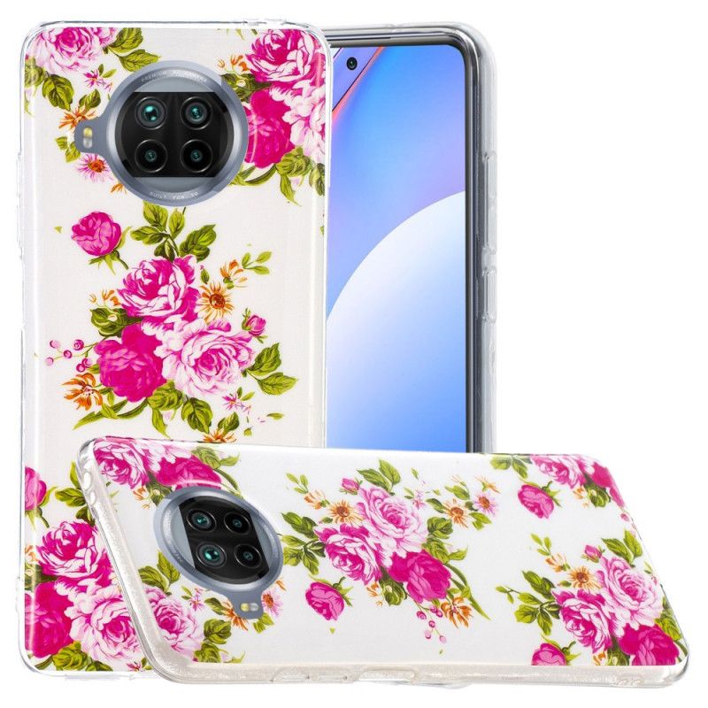 Futerały Xiaomi Mi 10T Lite 5G / Redmi Note 9 Pro 5G Etui na Telefon Kwiaty Fluo Liberty