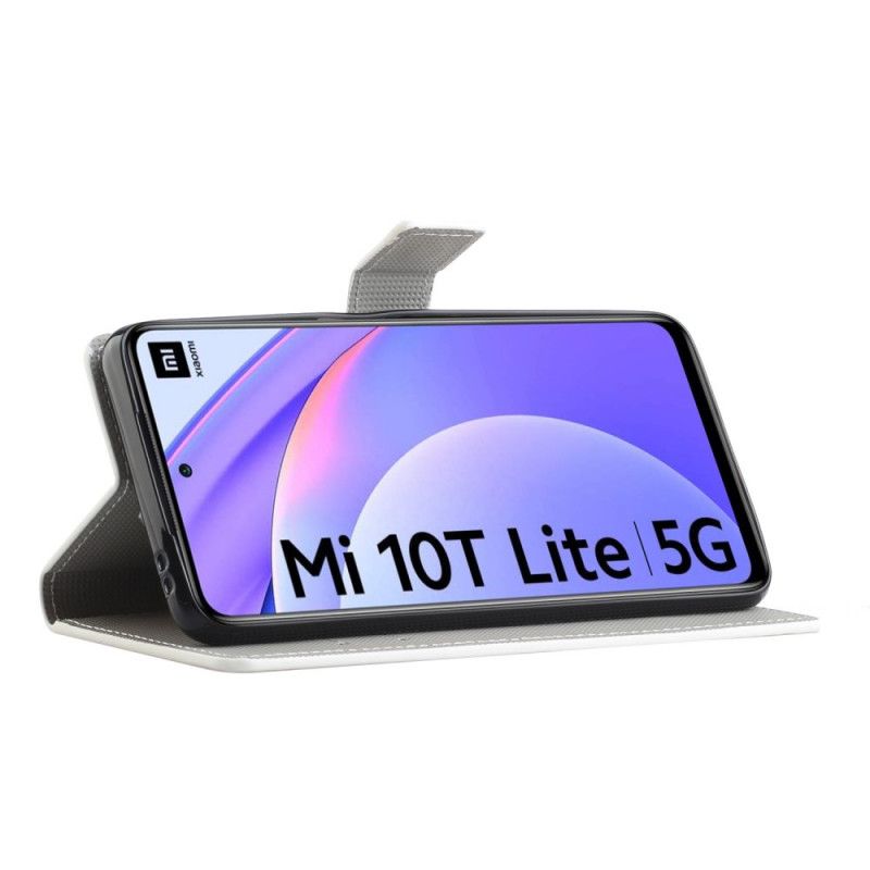 Obudowa Xiaomi Mi 10T Lite 5G / Redmi Note 9 Pro 5G Biały Czarny Motyle I Kwiaty