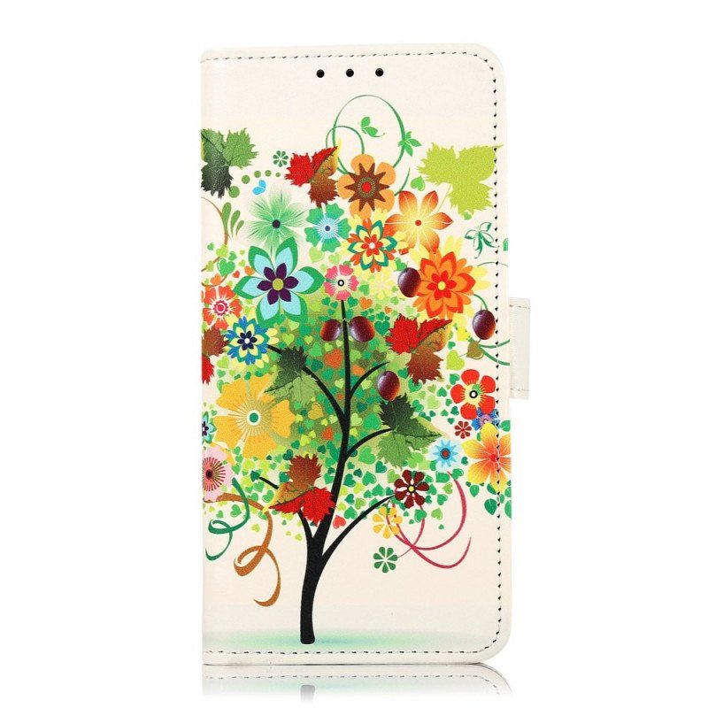 Etui Folio do Samsung Galaxy M23 5G Kwitnące Drzewo