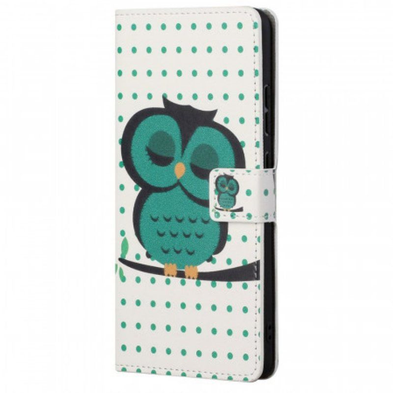 Etui Folio do Samsung Galaxy M23 5G Śpiąca Sowa