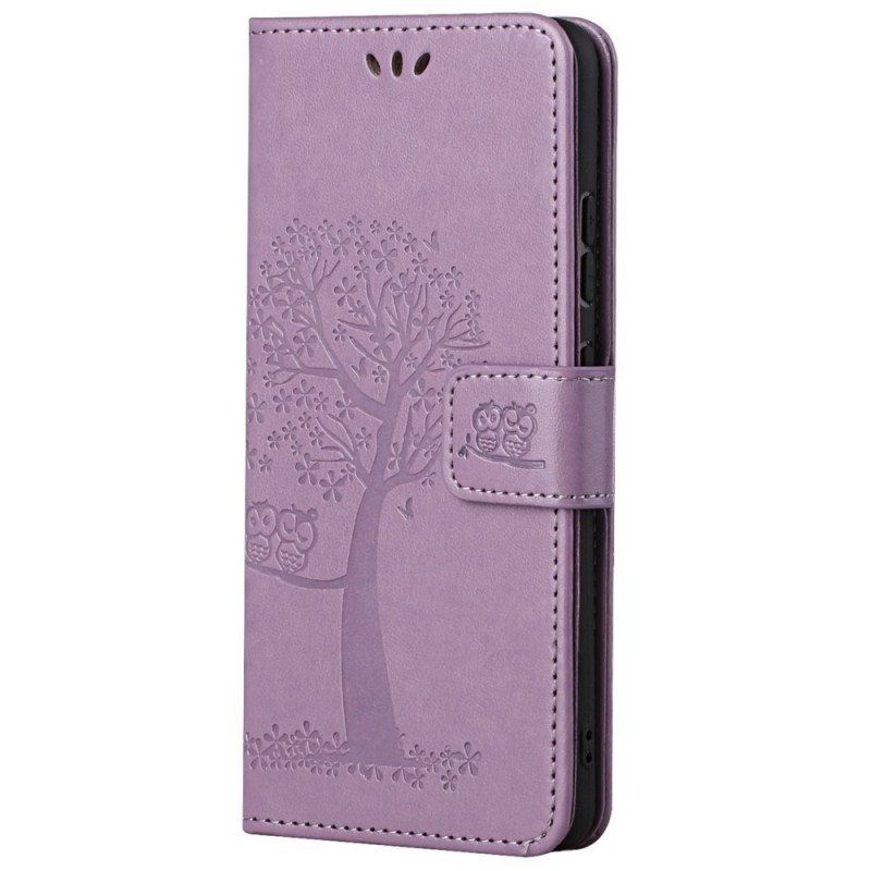 Etui Folio do Samsung Galaxy M23 5G Sowa Drzewo