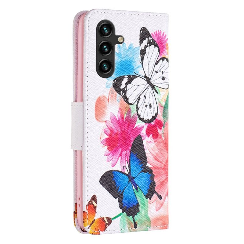 Etui Folio Do Samsung Galaxy A15 Dwa Motyle