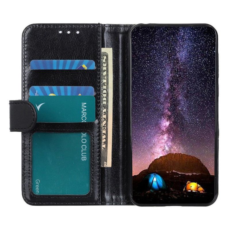 Etui Folio Do Samsung Galaxy A15 Imitacja Skóry Lakierowanej