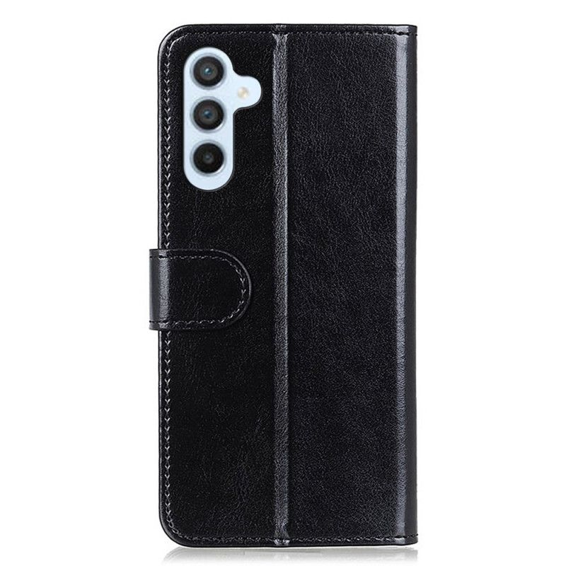 Etui Folio Do Samsung Galaxy A15 Imitacja Skóry Lakierowanej