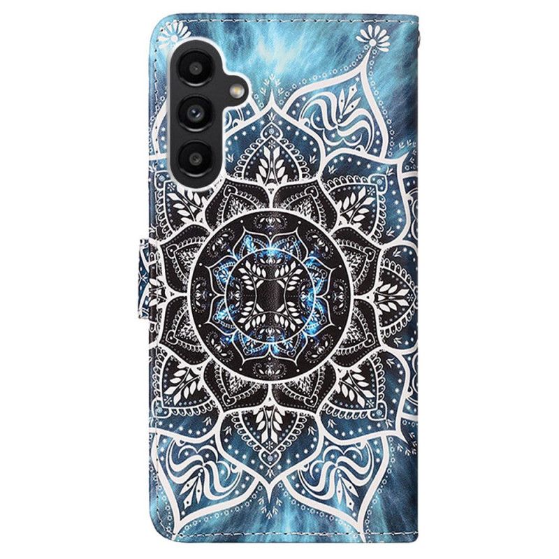 Etui Folio Do Samsung Galaxy A15 Mandala Kwiatowa Z Paskiem