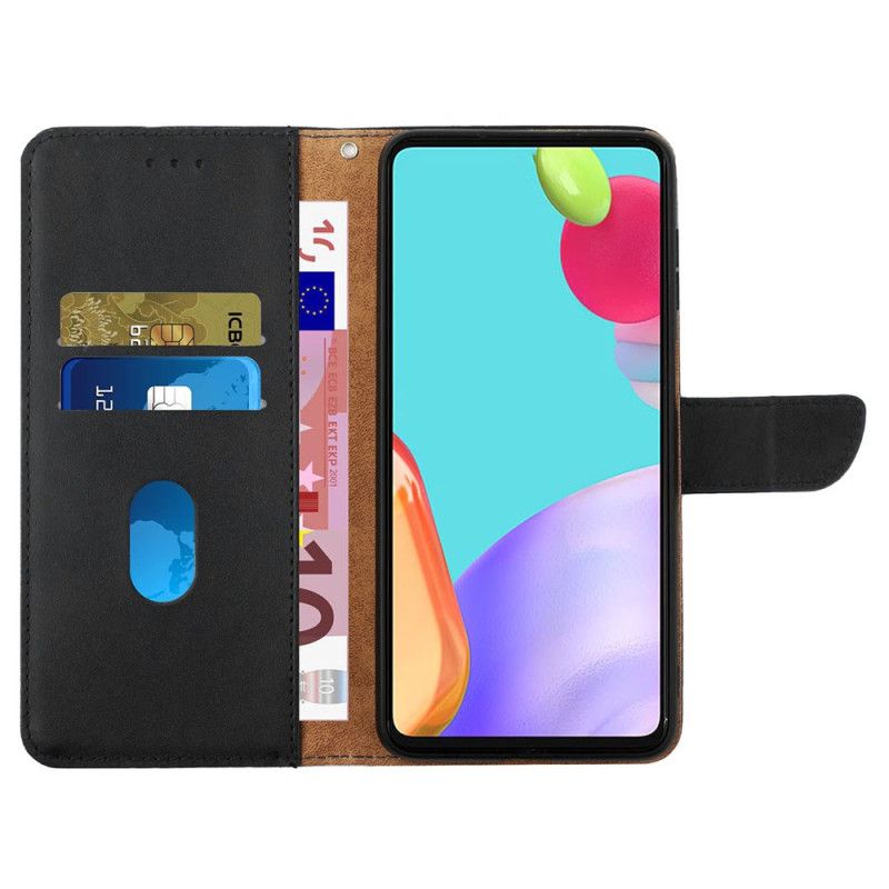 Etui Folio Do Samsung Galaxy A15 Skóra O Fakturze Nappa