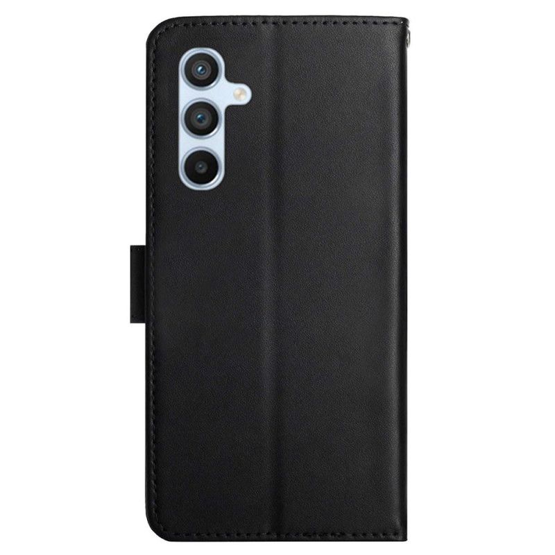 Etui Folio Do Samsung Galaxy A15 Skóra O Fakturze Nappa