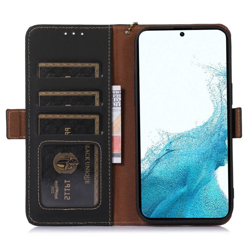 Etui Folio Do Samsung Galaxy A15 Skóra Z Blokadą Rfid